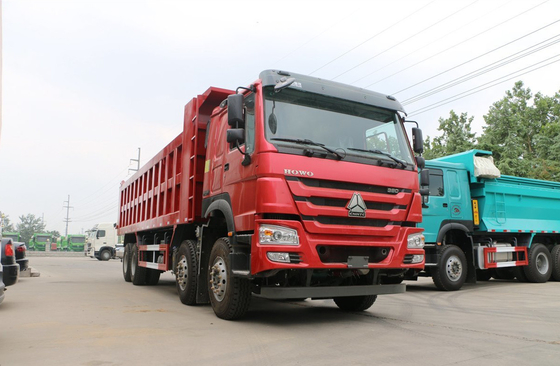 Sino Howo Dump Truck 76 Flat Cabin 8*4 Tipper Truck 30-50 ton Laad 12 banden LHD&amp;RHD