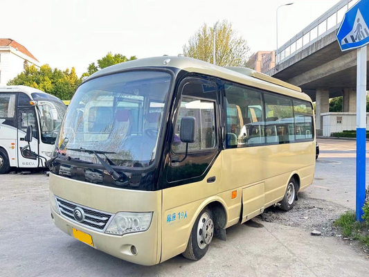 ZK6609 Yutong gebruikte passagiersbus / 19 zitplaatsen goede airconditioning voormotor