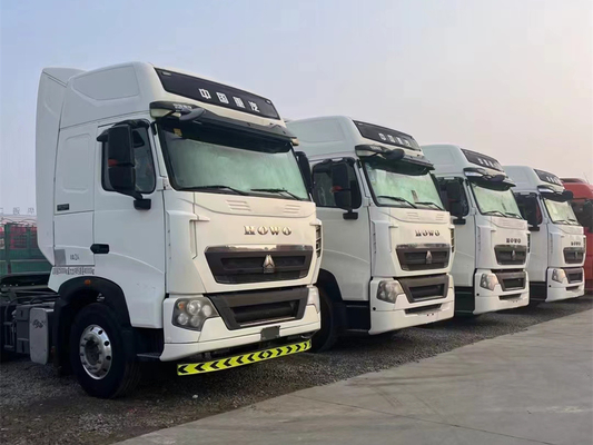 Gebruikte Sino Truck Howo 10 Wheels T7H Tractor Head Man Engine 480hp High Roof Cabin Met A/C