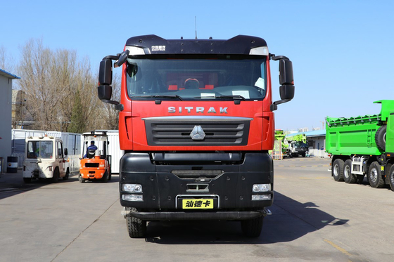 SITRAK G7 Dump Truck 12-Speed 400 pk 6X4 5.8m U-vormige Dump Container Rood lichaam Sinotruk