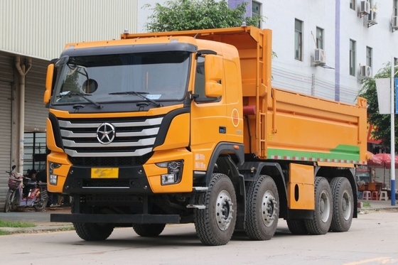 Tweedehands Dumper in Afrika DAYUN N8V 8*4 Aandrijfmodus 350pk Gebruikte Constructie Dumper met Lage Kilometerstand