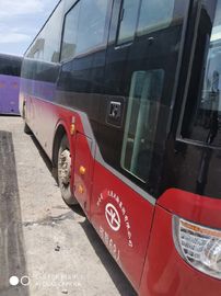 De rode Diesel LHD Gebruikte Bussen van Yutong 68 Zetels met Handtransmissie