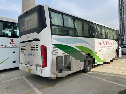 Gebruikte Bus Bus Kinglong XMQ6112 51 van de de Chassis Linkeraandrijving van het Zetelsluchtkussen Lage de Kilometer Naakte Verpakking