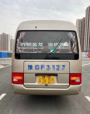 2015 Jaar 10 gebruikten de Zetels Hogere Onderlegger voor glazenbus, Gebruikt Mini Bus Coaster Bus 86kw met Luxezetels voor Zaken