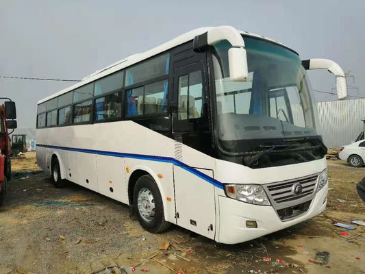 53 van de de Buszk6112d dieselmotor RHD van zetels 2012 het Jaar Gebruikte Yutong ongeval van de Bestuurderssteering no