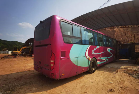 De gebruikte het Merkzk6116 48 Zetels van Yutong van de Reisbus verdubbelen van het de Busluchtkussen van de Deurenpassagier de Chassis Naakte Verpakking Verlaten Leiding