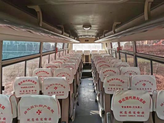 49 Zetels gebruikten de Gebruikte Bus Bus van Yutong ZK6102D Bus de Dieselmotoren van 2011 Jaarfront engine steering LHD