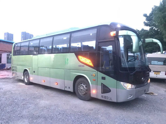 De Dubbele Deuren Gebruikte Bus Bus 51 van de Kinglongbus de Chassisxmq6113 Yuchai Achtermotor van het Zetelsluchtkussen