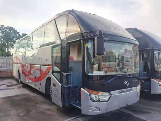 Gebruikte Kinglong-Bus 55 Zetels verdubbelt de Windscherm Gebruikte Chassis van het de Kilometerluchtkussen van de Reisbus Lage