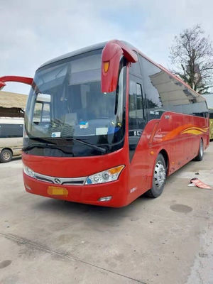Kinglong Gebruikte Bus XMQ6101 Sightseeingsbus Yuchai 6 Chassis van het de Busstaal van de Versnellingsbak260hp Stad 45 Zetels