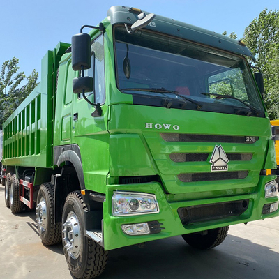 Gebruikte van de de Vrachtwagen8x4 Aandrijving van Howo Sinotruk Drump de Wijze Tweede Hand Howo 375 PK Tipper Truck