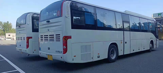 Hogere Bus in de Lange Gebruikte Bus Buses 65 Zetels RHD Front Engine 2+3 van Tanzania KLQ6129 Yutong de Onderlegger voor glazenbus van Lay-outtoyota