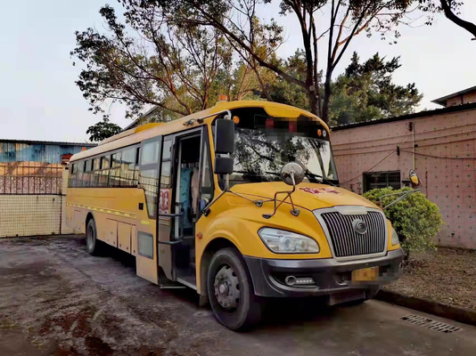 46 de Zetels Gebruikte Yutong-Diesel van de Schoolbus ZK6119D Leiding van Front Engine LHD