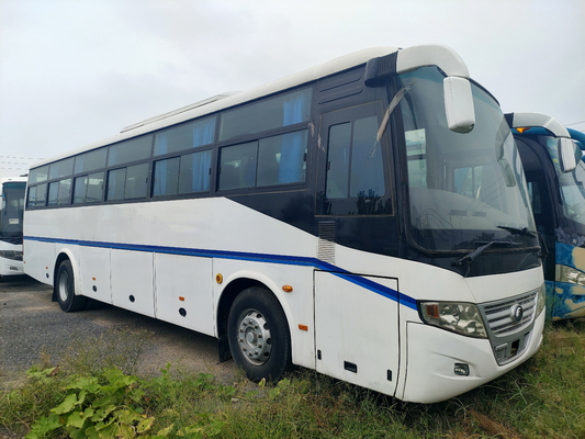 Gebruikt die Yutong-Bus 2018 Jaar in China Gebruikte Diesel LHD Bus Bus Used White 51 Zetels Front Engine Bus wordt gemaakt