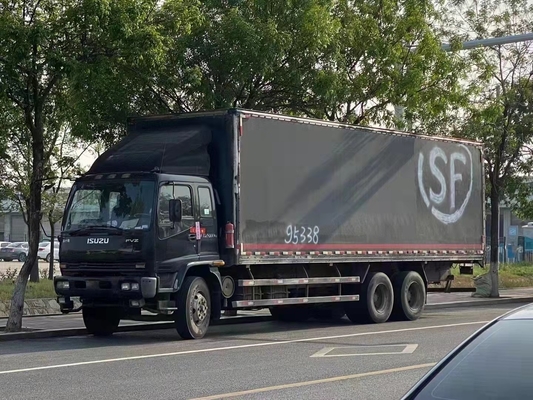 ISUZU Cargo Truck Second Hand-Doostype Vrachtwagen Snelle Versnellingsbak 9.6m Lengte